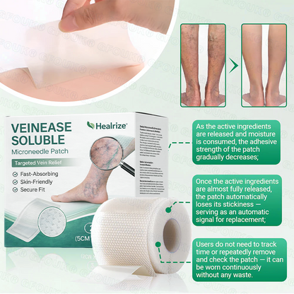 🇳🇿👨‍⚕️✅𝐇𝐞𝐚𝐥𝐫𝐢𝐳𝐞® VenoEase Soluble Microneedle Patch⚡Instant Relief, Long-Term Results ⚡