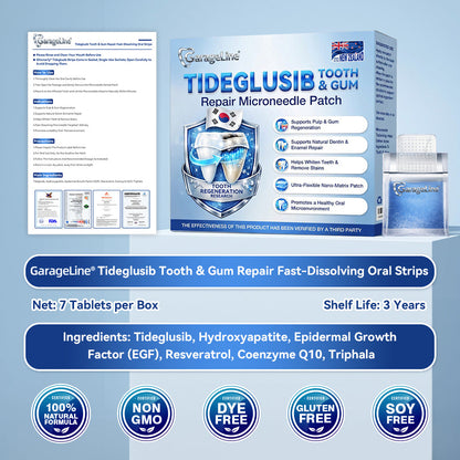 GаrаgеLіnе® 🇳🇿🦷 Tideglusib Fast‑Dissolving Tooth & Gum Repair Oral Strips 😁 (Supports tooth repair and helps relieve gum discomfort and other common oral concerns)