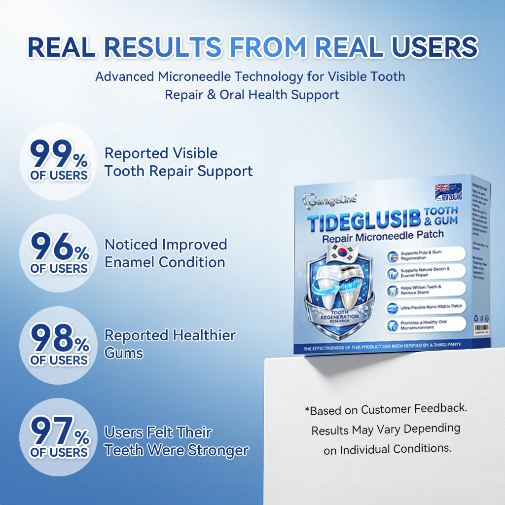 GаrаgеLіnе® 🇳🇿🦷 Tideglusib Fast‑Dissolving Tooth & Gum Repair Oral Strips 😁 (Supports tooth repair and helps relieve gum discomfort and other common oral concerns)